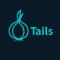 Tails OS logo showing a stylized onion with privacy-focused design